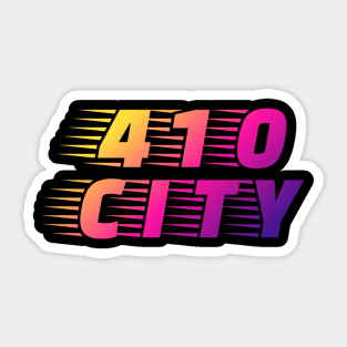 410 CITY FAST RUN DESIGN Sticker